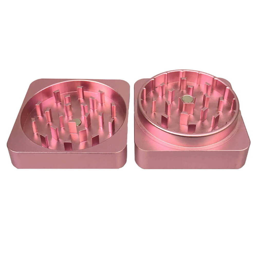 Best Buds Flat Square Alluminio Grinder 2 parti (50 mm)