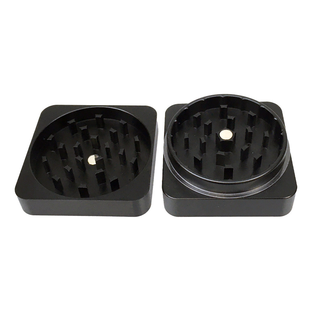 Best Buds Flat Square Alluminio Grinder 2 parti (50 mm)