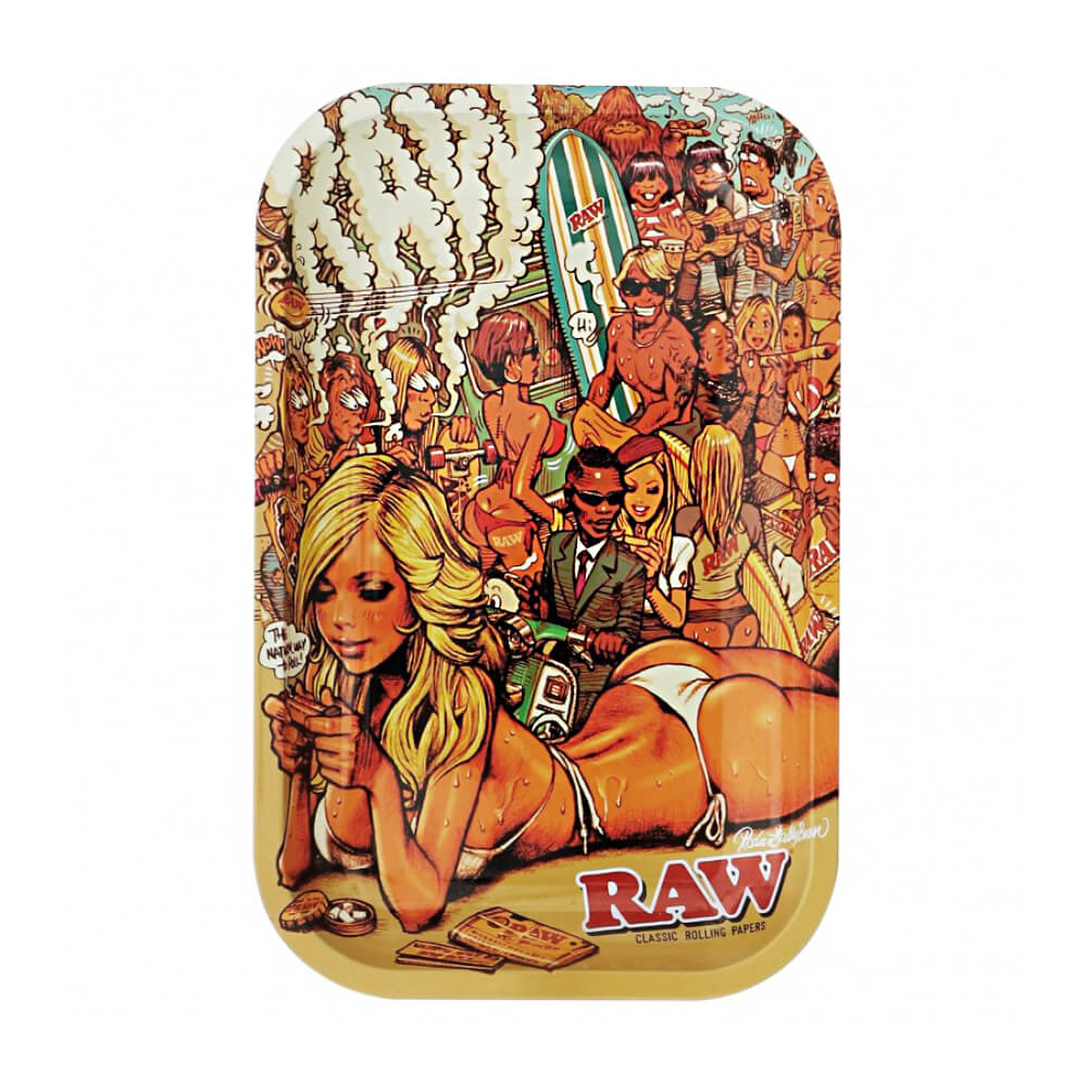 Vassoio per rollare in metallo estivo RAW x RJB